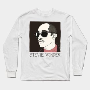 •  Stevie Wonder Fan Art  • Long Sleeve T-Shirt